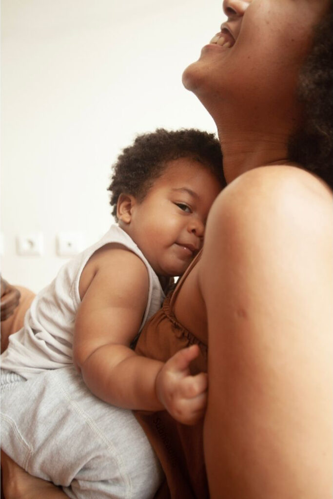 woman and baby